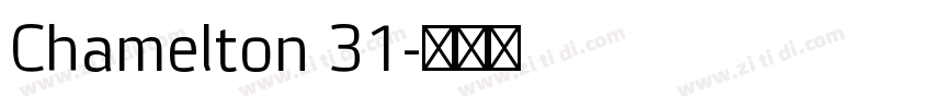 Chamelton 31字体转换